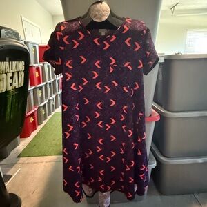 Stylish Purple and Pink Women's Dress mp33